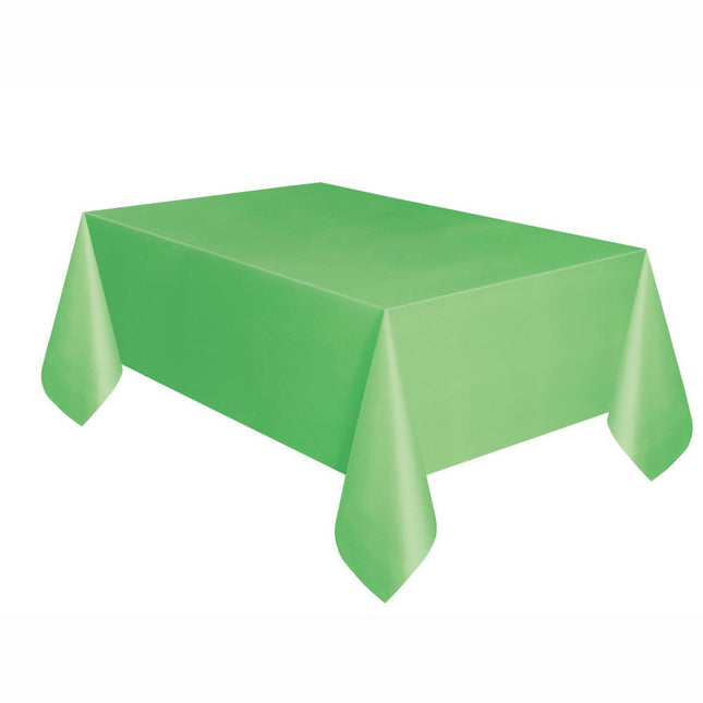 Lime Groen Tafelkleed Plastic 2,74m van Unique koop je bij Partywinkel