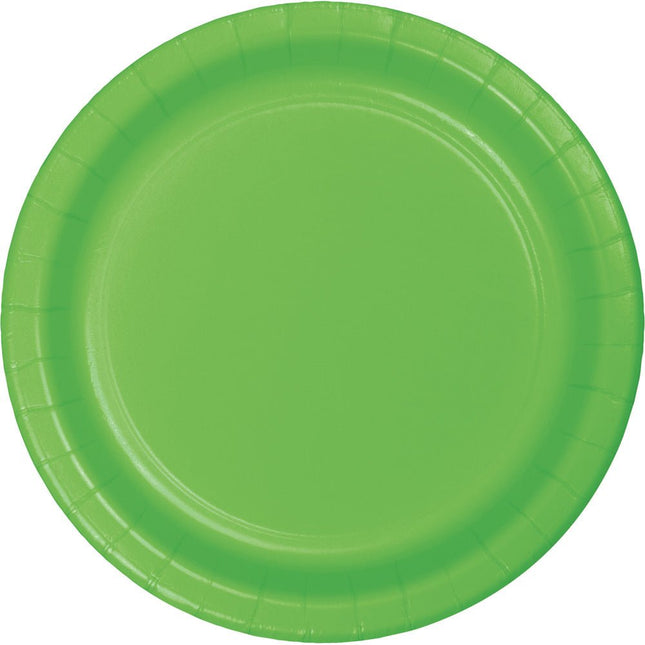 Lime Groene Borden 23cm 24st van Creative Converting koop je bij Partywinkel