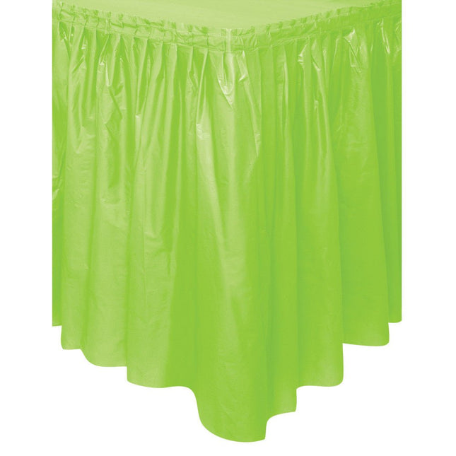Lime Groene Tafelrok 4,26m van Unique koop je bij Partywinkel
