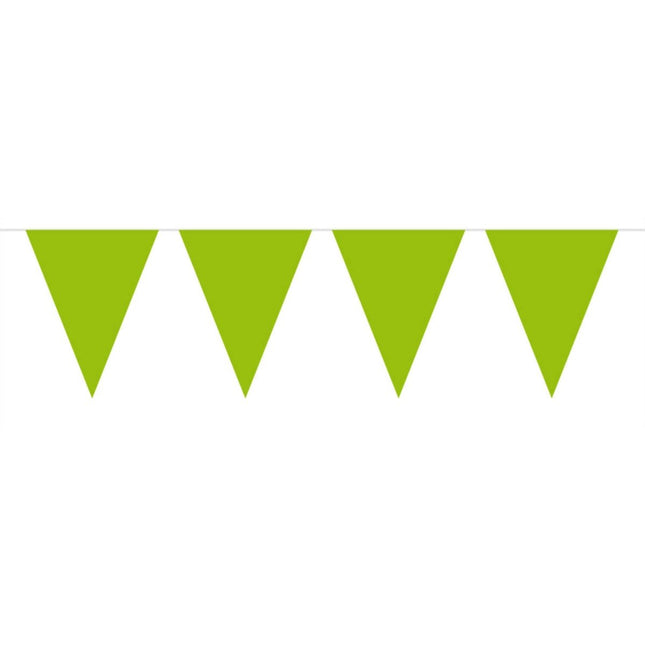Lime Groene Vlaggenlijn 10m van Folat koop je bij Partywinkel