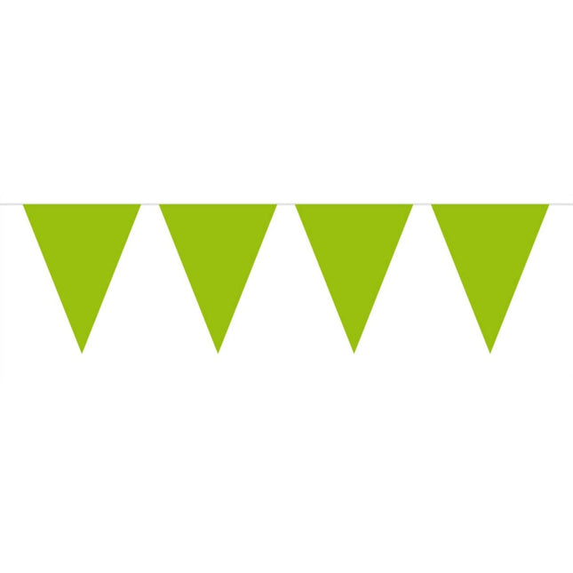 Lime Groene Vlaggenlijn XL - 10 meter van Folat koop je bij Partywinkel