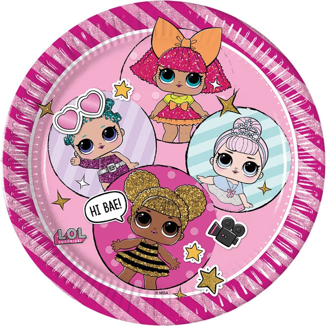 Lol Surprise Borden 23cm 8st van Procos koop je bij Partywinkel