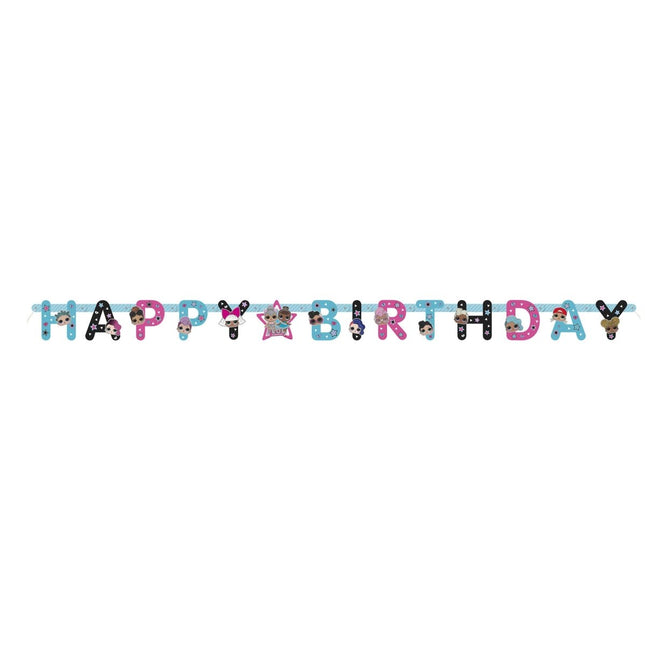 Lol Surprise Happy Birthday Banner 1,82m van Unique koop je bij Partywinkel