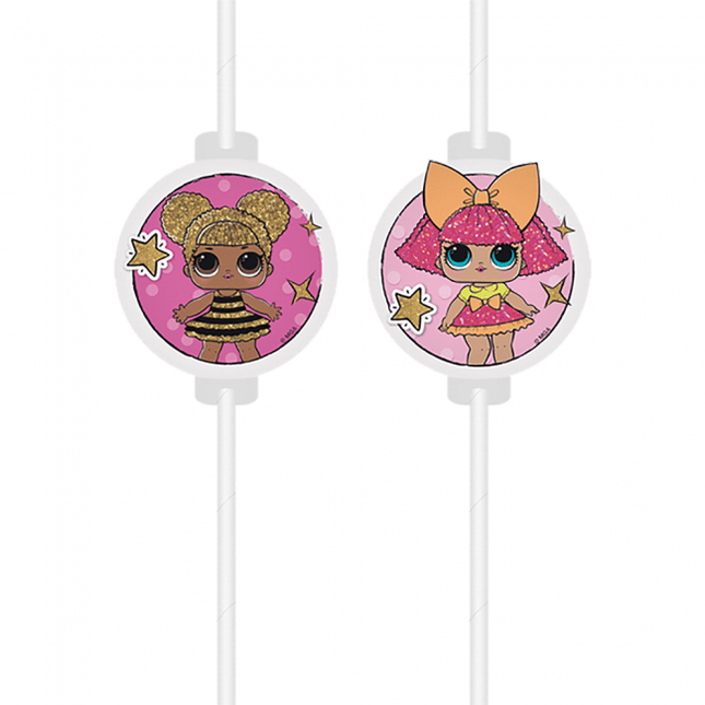 LOL Surprise Papieren Rietjes 4st van Procos koop je bij Partywinkel