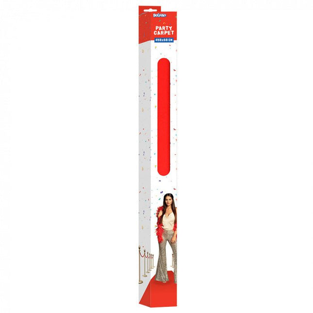 Loper Rood 450x60cm van Boland koop je bij Partywinkel