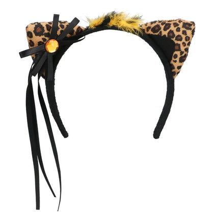 Luipaard Accessoireset Bruin 4 delig van Boland koop je bij Partywinkel