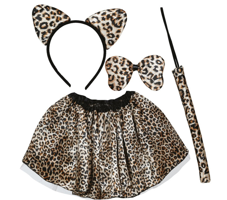 Luipaard Accessoireset Bruin Beige van Fiestas Guirca koop je bij Partywinkel