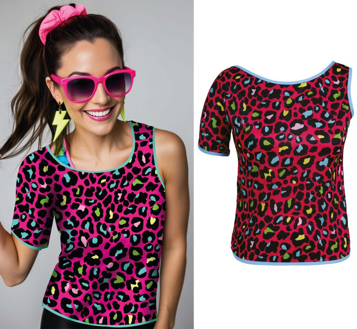 Luipaard Shirt Gekleurd Dames van Fiestas Guirca koop je bij Partywinkel