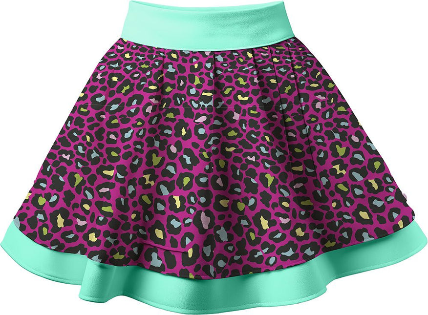 Luipaard Tutu Blauw Roze 40cm van Fiestas Guirca koop je bij Partywinkel