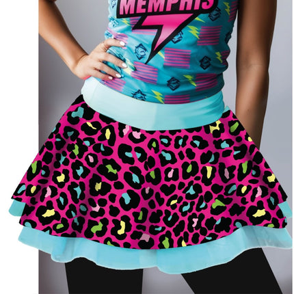Luipaard Tutu Blauw Roze 40cm van Fiestas Guirca koop je bij Partywinkel