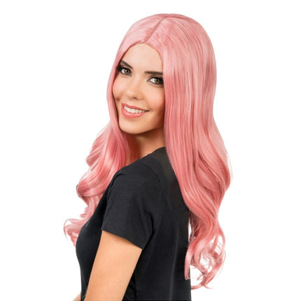 Luna Wig, Light Pink, 66 cm