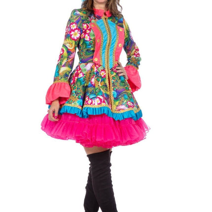 Roze Jas Dames Bloem van Wilbers & Wilbers koop je bij Partywinkel
