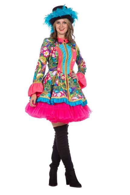 Roze Jas Dames Bloem van Wilbers & Wilbers koop je bij Partywinkel