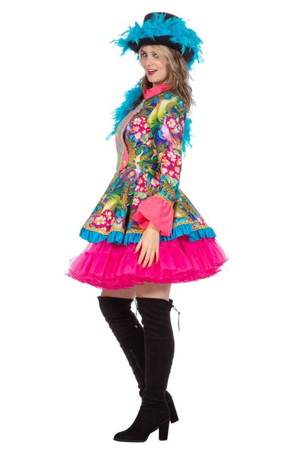 Roze Jas Dames Bloem van Wilbers & Wilbers koop je bij Partywinkel