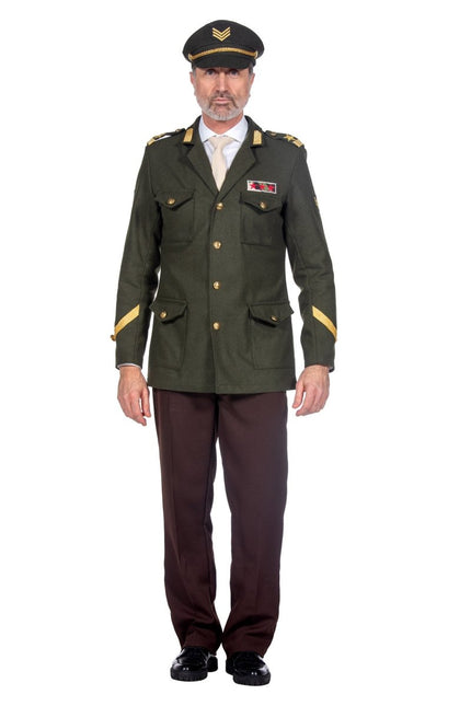 Leger Jas Heren Officier Luxe van Wilbers & Wilbers koop je bij Partywinkel