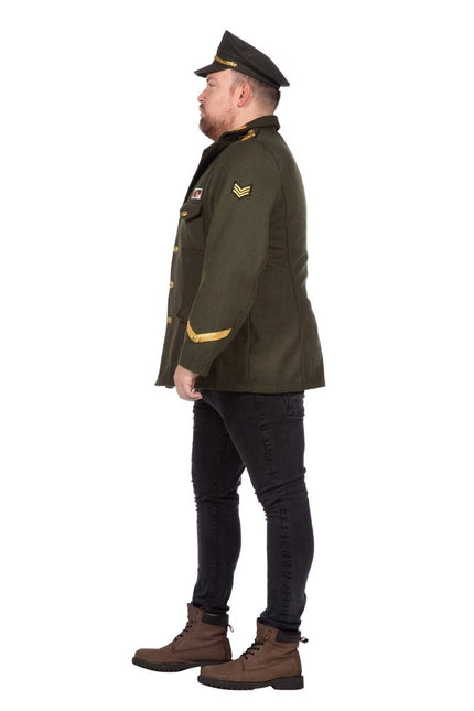 Leger Jas Heren Officier Luxe van Wilbers & Wilbers koop je bij Partywinkel