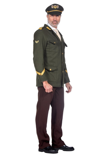 Leger Jas Heren Officier Luxe van Wilbers & Wilbers koop je bij Partywinkel