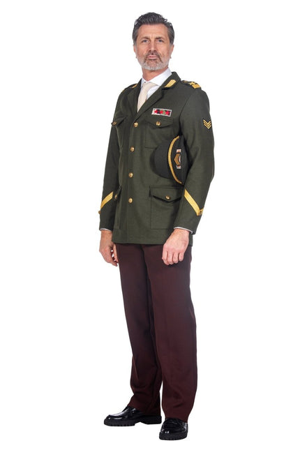 Leger Jas Heren Officier Luxe van Wilbers & Wilbers koop je bij Partywinkel