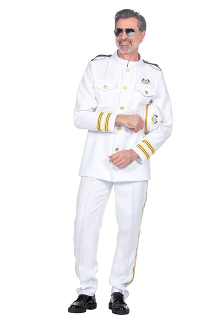 Navy Kostuum Heren Officier 2 delig van Wilbers & Wilbers koop je bij Partywinkel