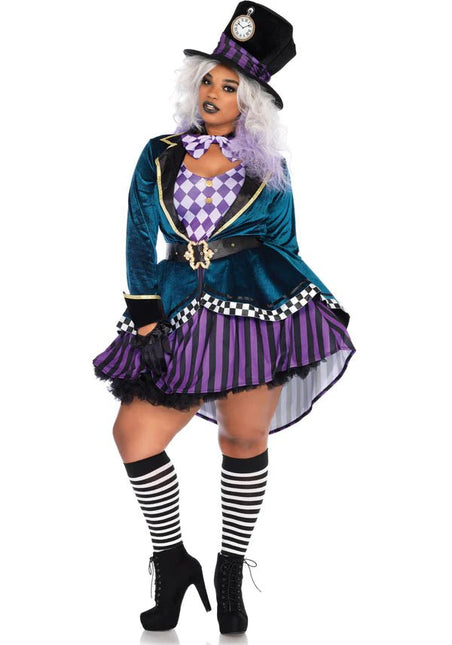Mad Hatter Kostuum Paars Groen Dames Leg Avenue van Leg Avenue koop je bij Partywinkel