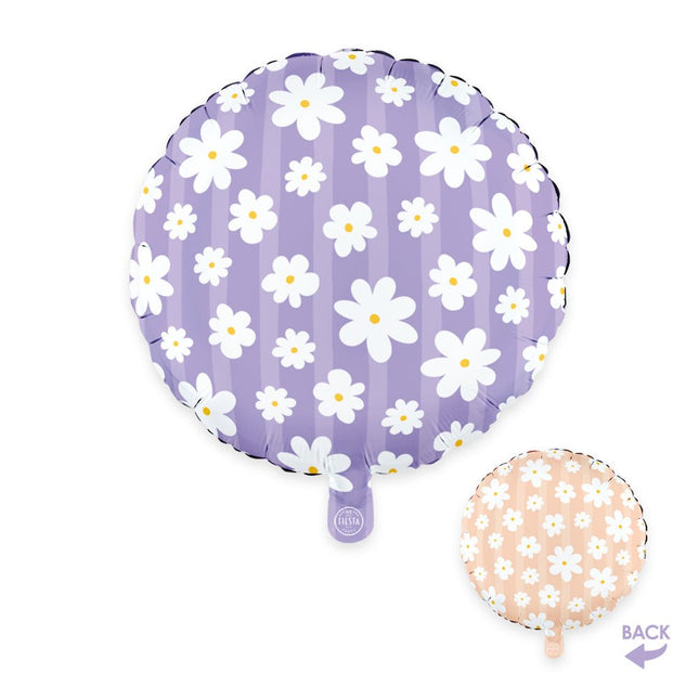 Madeliefjes Helium Ballon Dubbelzijdig 45cm Leeg van WeFiesta koop je bij Partywinkel