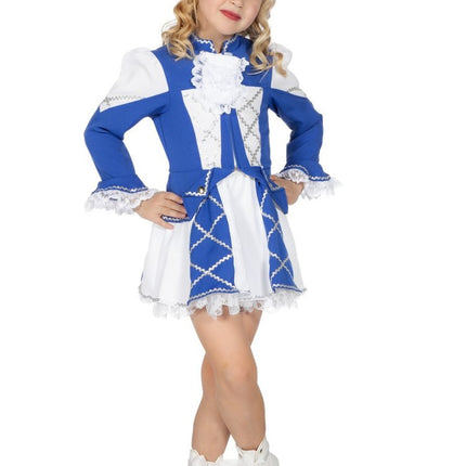 Majorette Kostuum Blauw Meisje van Wilbers & Wilbers koop je bij Partywinkel