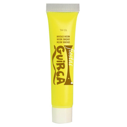 Make - Up Tube Neon Geel 10ml van Fiestas Guirca koop je bij Partywinkel