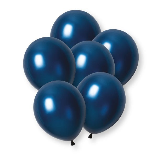 Marineblauwe Parelballonnen 30cm 8st van Unique koop je bij Partywinkel