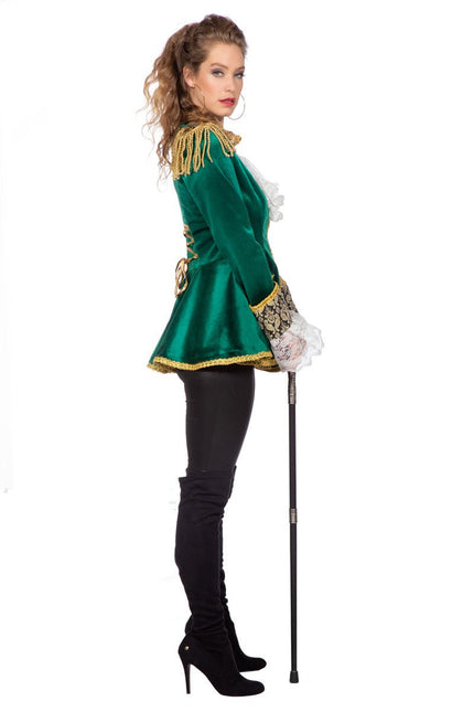 Markiezin Jas Groen Goud Dames van Wilbers & Wilbers koop je bij Partywinkel