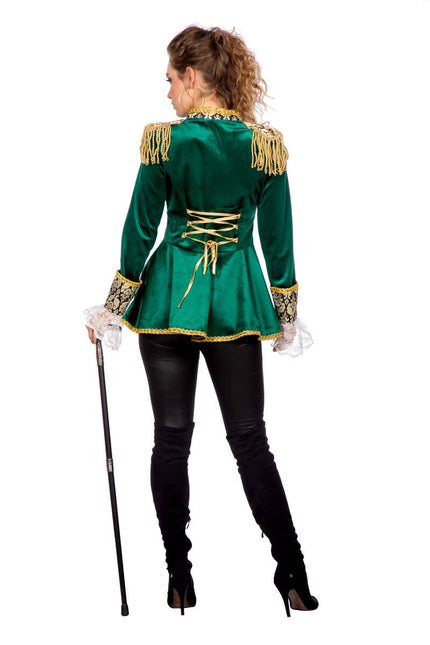 Markiezin Jas Groen Goud Dames van Wilbers & Wilbers koop je bij Partywinkel