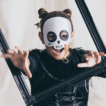Masker Happy Halloween Skelet van Folat koop je bij Partywinkel