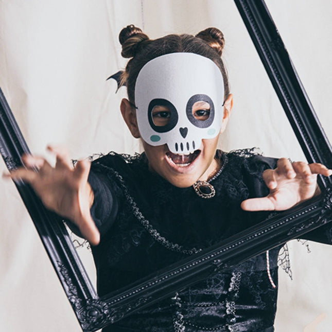 Masker Happy Halloween Skelet van Folat koop je bij Partywinkel