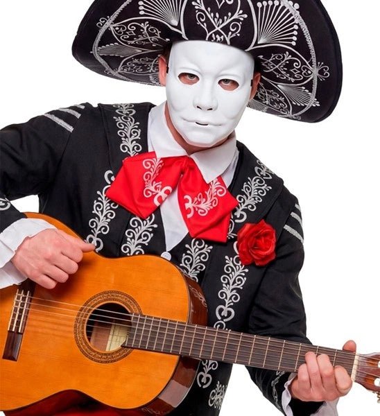 MASKER MAN - HARD PLASTIC WIT van Widmann koop je bij Partywinkel