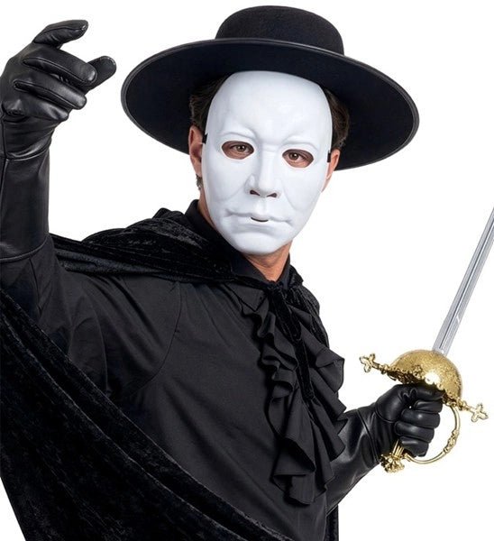 MASKER MAN - HARD PLASTIC WIT van Widmann koop je bij Partywinkel