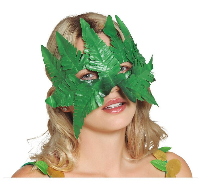 Masker Van Bladeren Grood Rood van Fiestas Guirca koop je bij Partywinkel