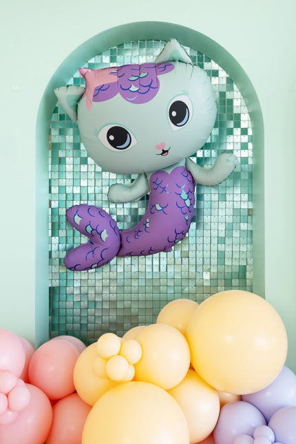 MerCat folie ballon, 80x82 cm van Partydeco koop je bij Partywinkel
