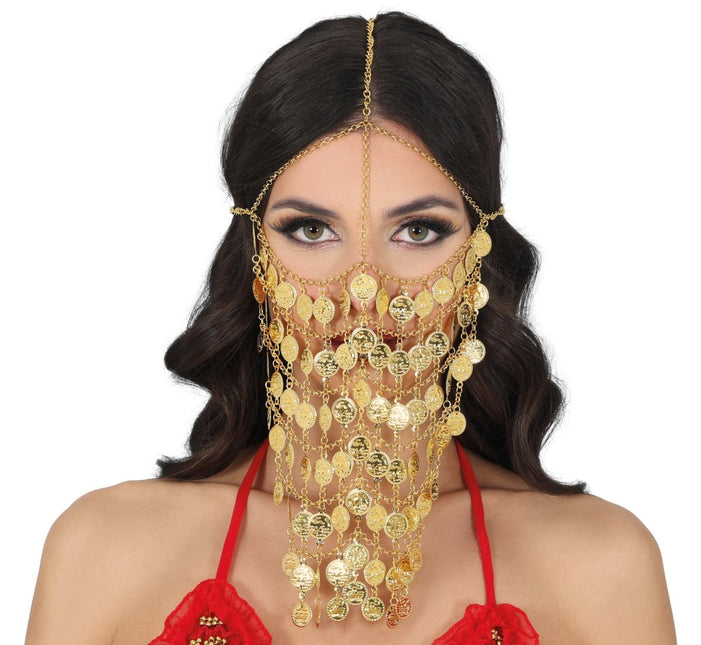 Metalen Munten Masker Volwassenen van Fiestas Guirca koop je bij Partywinkel