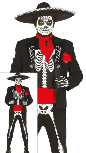 Mexicaans Kostuum Heren skelet van Fiestas Guirca koop je bij Partywinkel