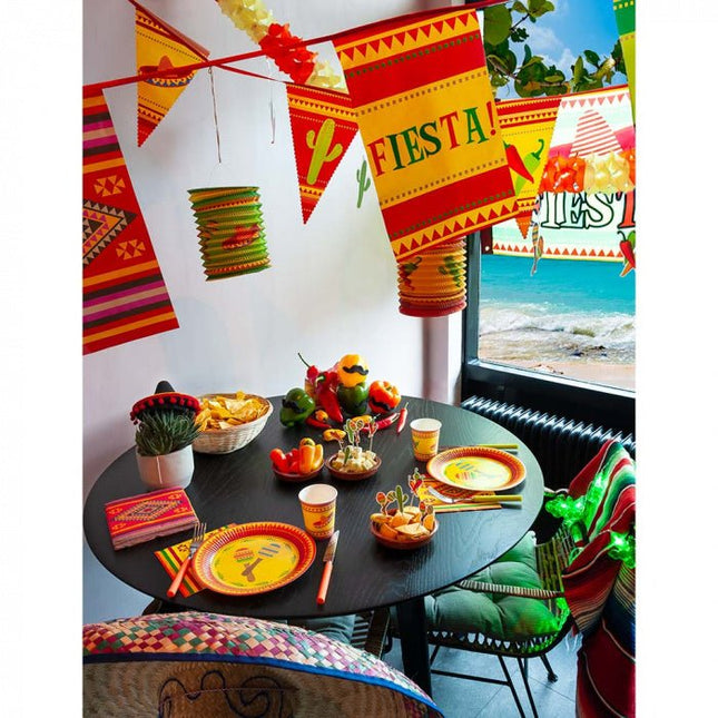 Mexicaanse Vlag Fiesta 90cm van Boland koop je bij Partywinkel