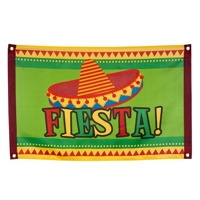 Mexicaanse Vlag Fiesta 90cm van Boland koop je bij Partywinkel