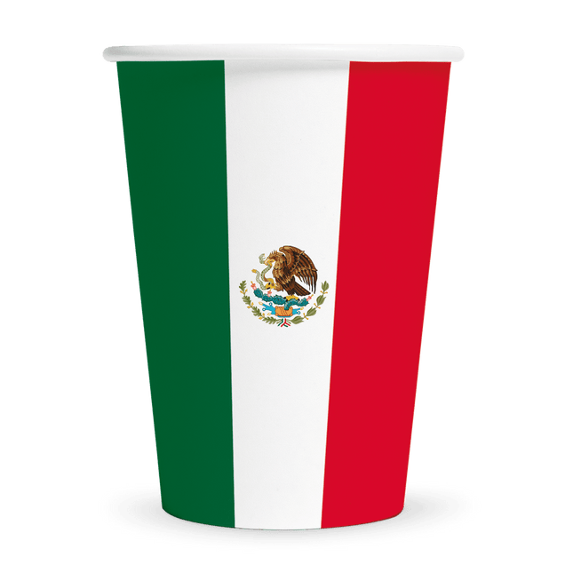 Mexico Bekers 210ml 8st van WeFiesta koop je bij Partywinkel