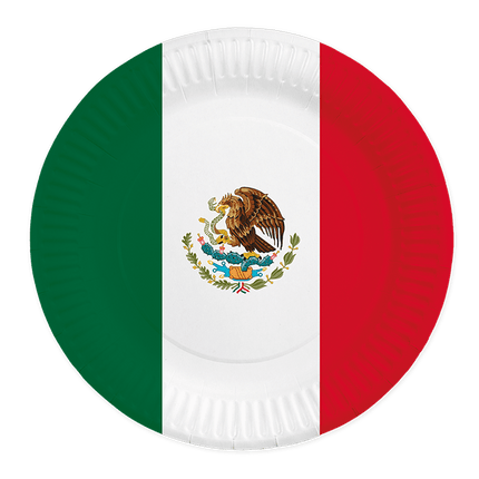Mexico Borden 23cm 8st van WeFiesta koop je bij Partywinkel