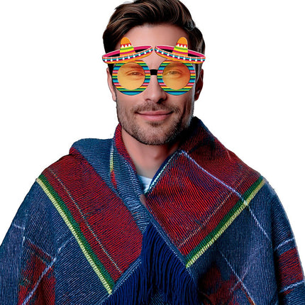 Mexico Bril Regenboog van Fiestas Guirca koop je bij Partywinkel
