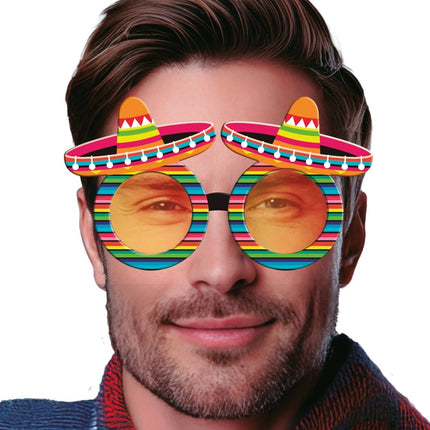 Mexico Bril Regenboog van Fiestas Guirca koop je bij Partywinkel