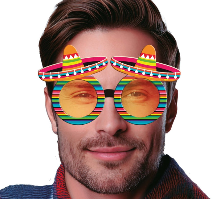 Mexico Bril Regenboog van Fiestas Guirca koop je bij Partywinkel