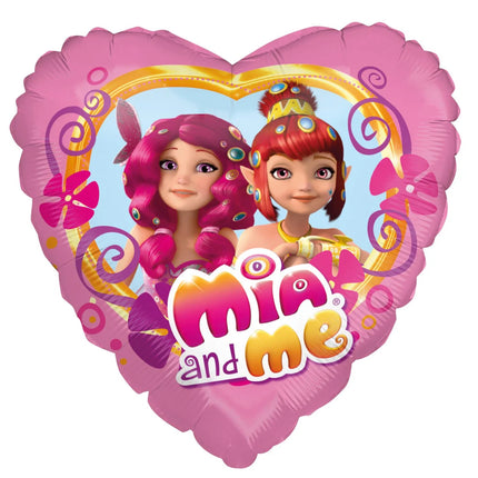 Mia And Me Helium Balloon, Heart, Empty, 45 cm