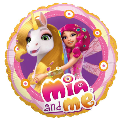 Mia And Me Colored Round Empty Helium Balloon, 45 cm