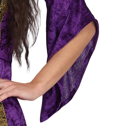 Middeleeuwen Jurk Paars Dames van Fiestas Guirca koop je bij Partywinkel
