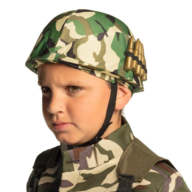 Militairen Helm Kind Verstelbaar van Boland koop je bij Partywinkel