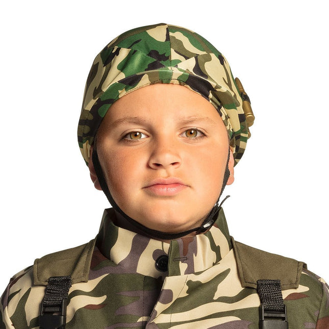 Militairen Helm Kind Verstelbaar van Boland koop je bij Partywinkel